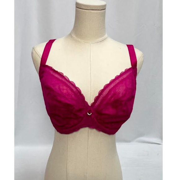 NWT! Chantelle Women's 3641 Pyramid Underwire Bra HOT PINK/32DDDD - Picture 1 of 6